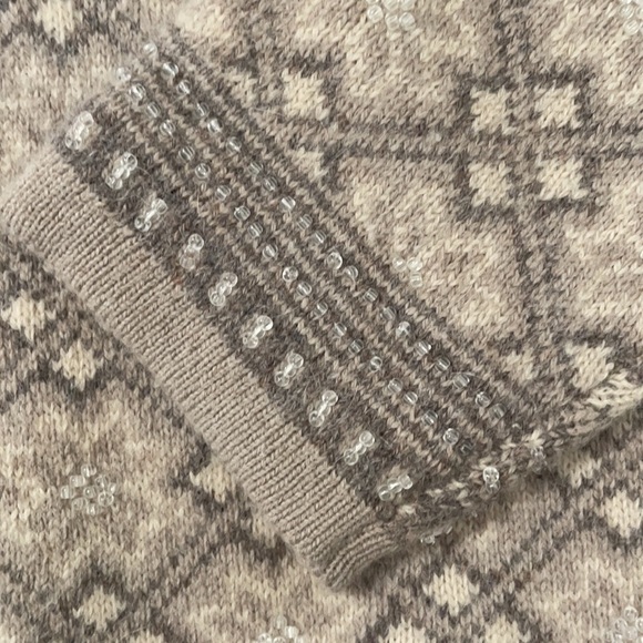 *Host Pick* Cottagecore Nordic Design Wool Grandma Cardigan SZ L EUC - Picture 8 of 10